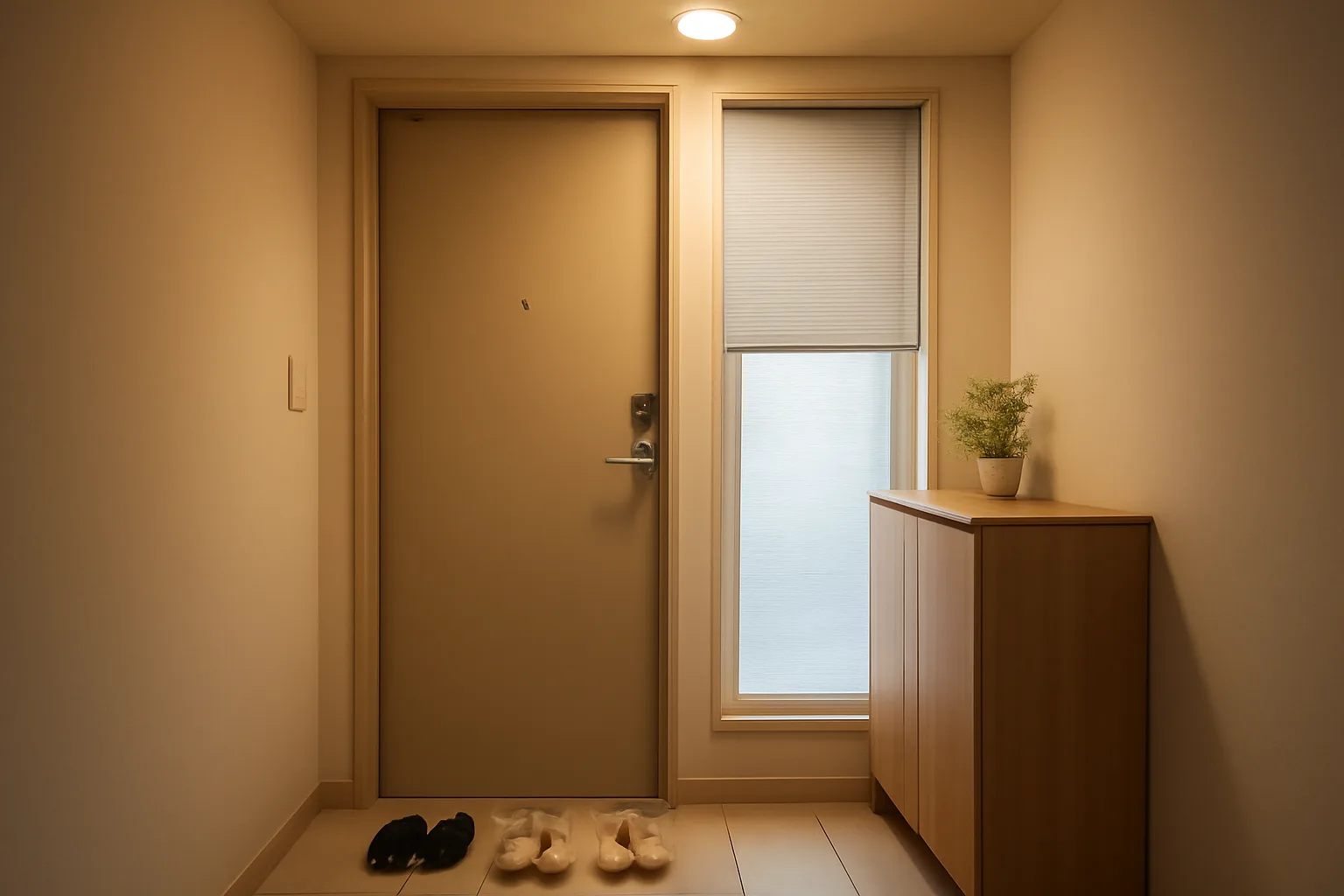 현관 옆 작은 창에 롤스크린을 달 때, 외부 시선과 출입 동선을 함께 보는 기준